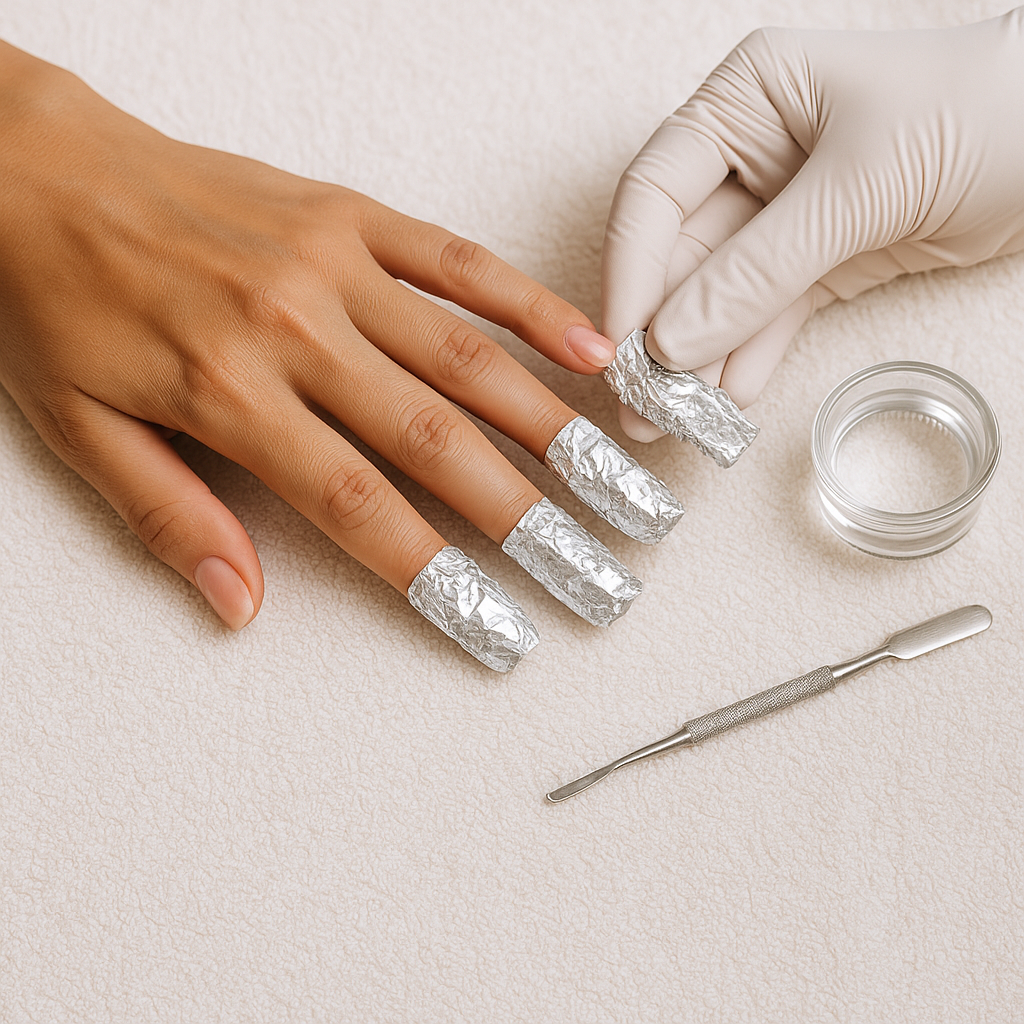 Fachgerechtes Ablösen von Shellack und Acryl mit Folien-Methode Altstätten